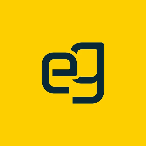 Připojení logo s písmeny Eg — Stockový vektor