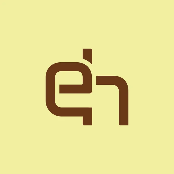 З'єднаний логотип з літерами EH — стоковий вектор