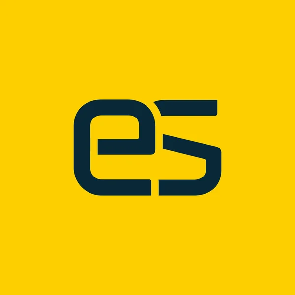 Harf Es ile bağlantılı logo — Stok Vektör