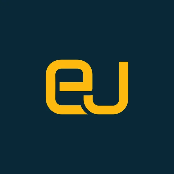 Logotipo conectado con letras EU — Archivo Imágenes Vectoriales