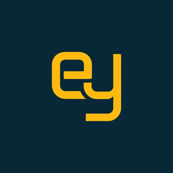 Anslutna logotyp med bokstäver Ey — Stock vektor