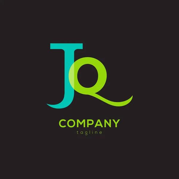 Συνδεδεμένοι λογότυπο με τα γράμματα Jq — Διανυσματικό Αρχείο