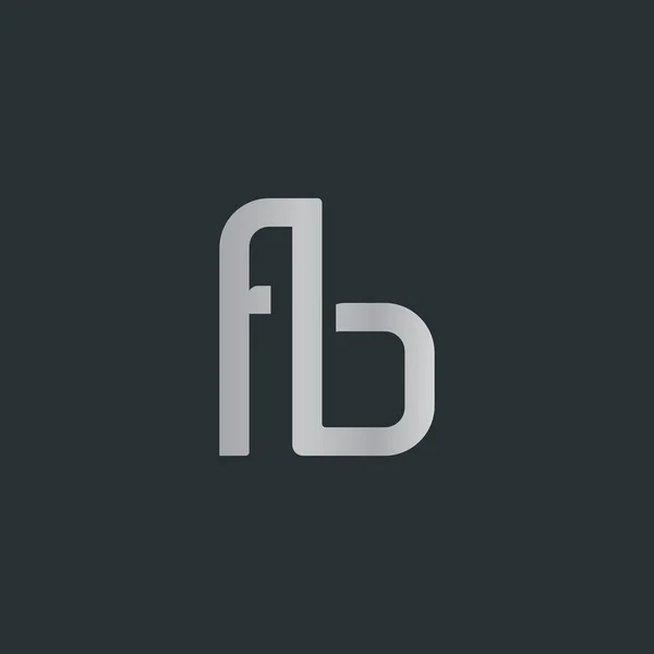 Element projektu logo litery F & B — Wektor stockowy