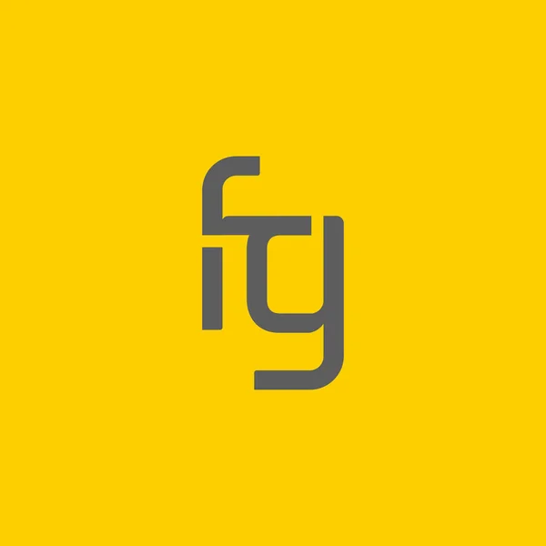 F & G Lettre logo élément de conception — Image vectorielle