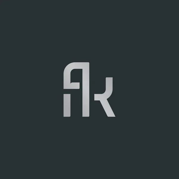 Element projektu logo A & K list — Wektor stockowy