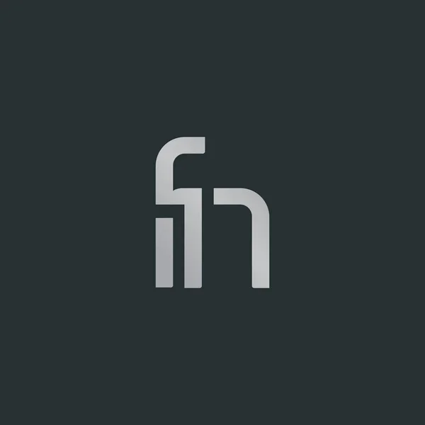 F & N Lettre logo élément de conception — Image vectorielle