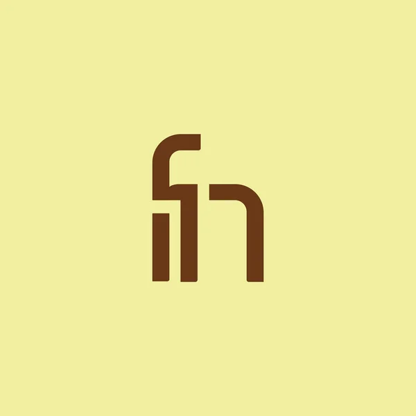Στοιχείο του σχεδιασμού λογότυπο F & N επιστολή — Διανυσματικό Αρχείο