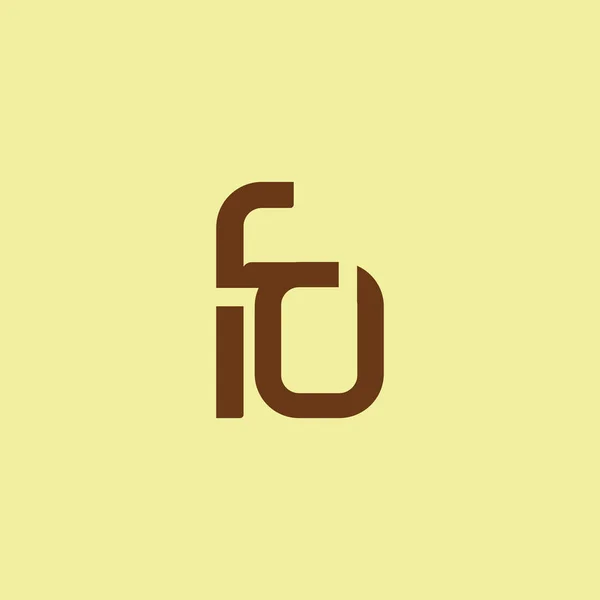 Písmeno F & O logo design element — Stockový vektor