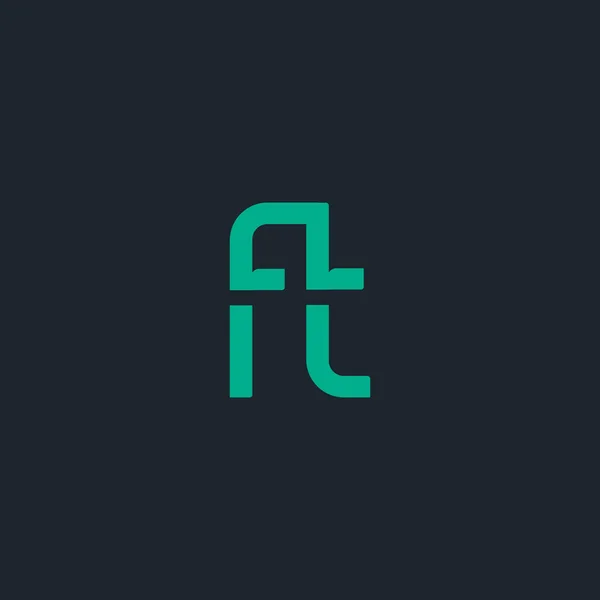 Element projektu logo litery F & T — Wektor stockowy