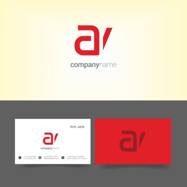 şirket logosu ile kartvizit şablonları