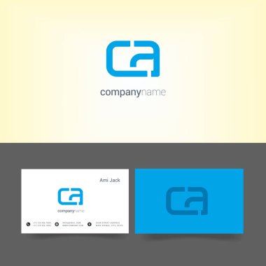 şirket logosu ile kartvizit şablonları