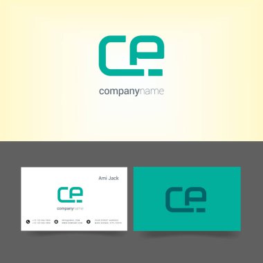 şirket logosu ile kartvizit şablonları