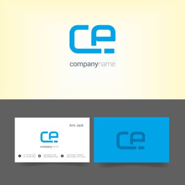 şirket logosu ile kartvizit şablonları