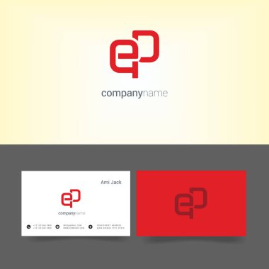 E ve P harfi Logo