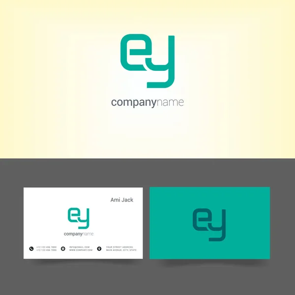 E & Y Brief Logo — Stockvektor