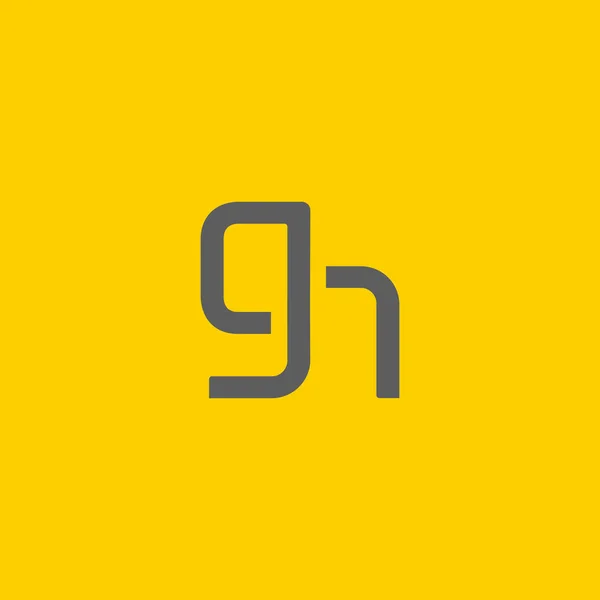 Fusione di lettere logo — Vettoriale Stock