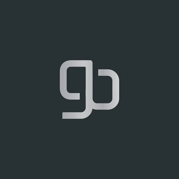 Samenvoegen van brieven logo — Stockvector
