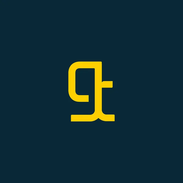 Menggabungkan logo huruf - Stok Vektor
