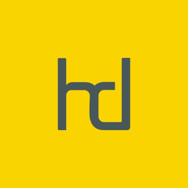 H ve D harfi logo tasarımı