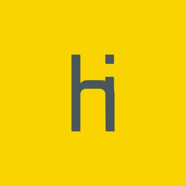 H ve ben mektup logo tasarımı