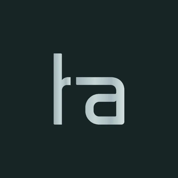 Litera H & A projektowanie logo — Wektor stockowy