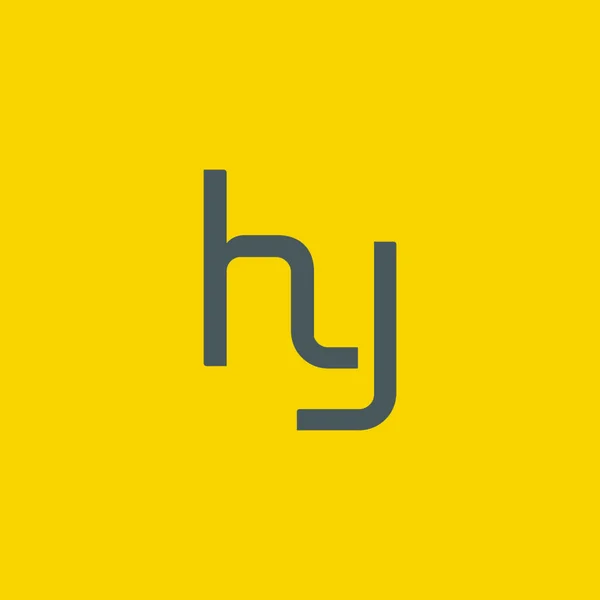 H & Y list logo design — Wektor stockowy