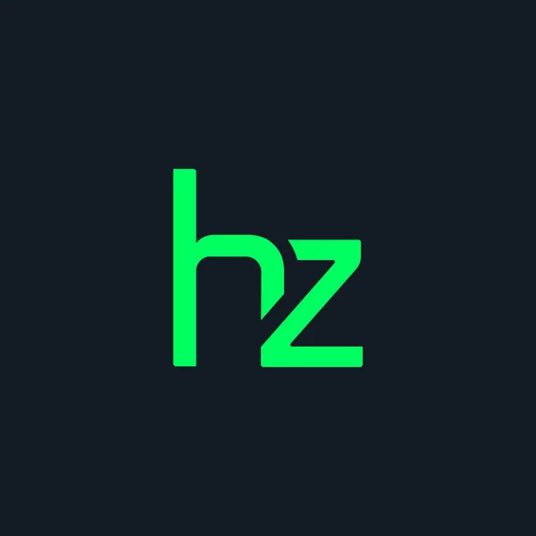 Diseño del logotipo de H & Z Letter — Archivo Imágenes Vectoriales