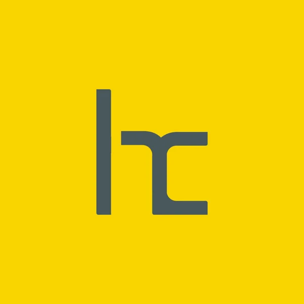 Diseño del logotipo de H & C Letter — Vector de stock