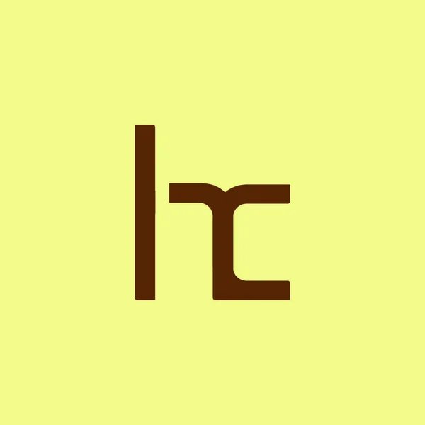 Дизайн логотипа H & C Letter — стоковый вектор