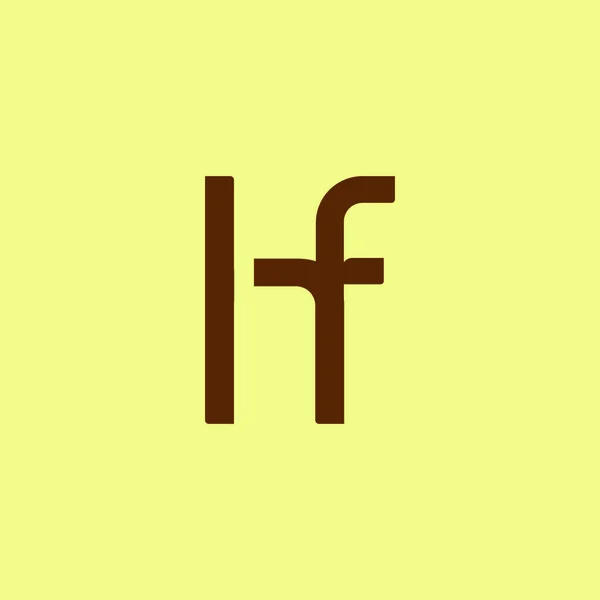 Дизайн логотипу H & F Letter — стоковий вектор