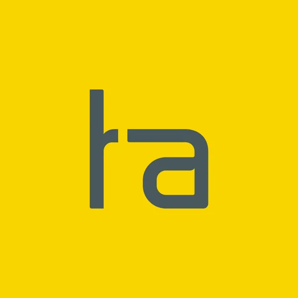 H & ett brev Logotypdesign — Stock vektor