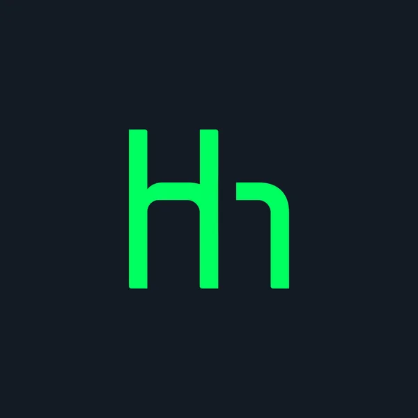 H & h Buchstabe Logo Design — Stockvektor