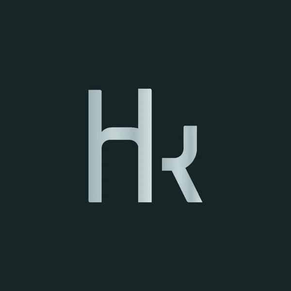 H 与 K 字母标志设计 — 图库矢量图片