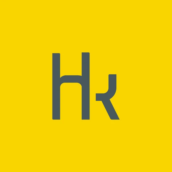 Projektowanie logo litery H & K — Wektor stockowy