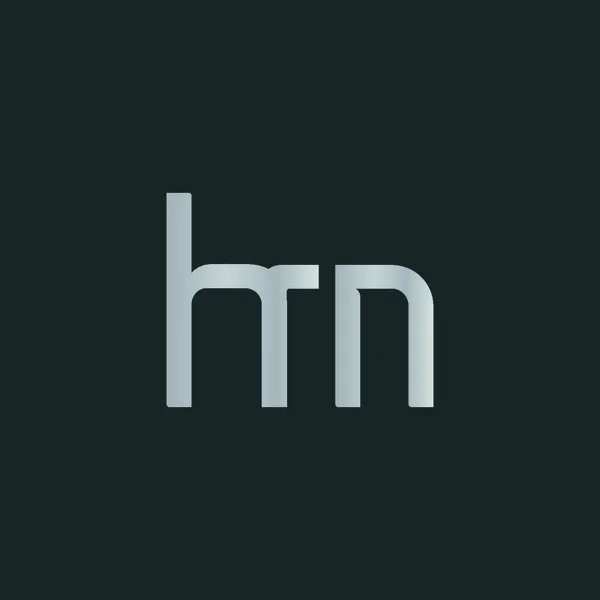 H & M 문자 로고 디자인 — 스톡 벡터