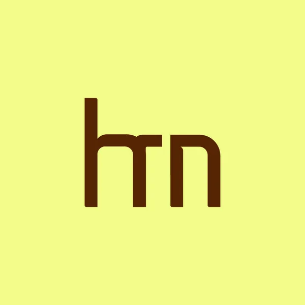 H ・ M 文字ロゴ デザイン — ストックベクタ