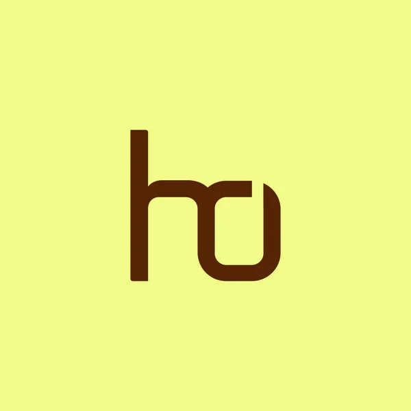 Diseño del logotipo de H & O Letter — Archivo Imágenes Vectoriales