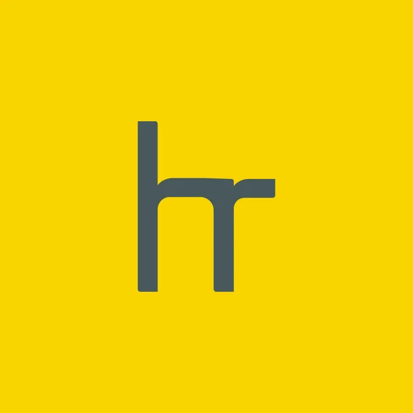 Návrh loga písmeno H & R — Stockový vektor