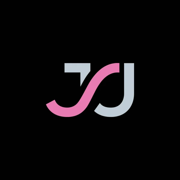 J & U 字母徽标 — 图库矢量图片