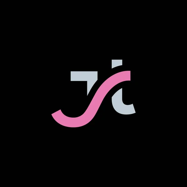 我 & J 字母标志 — 图库矢量图片