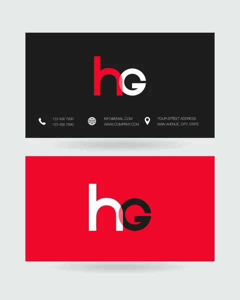 H & G banners carta — Vetor de Stock