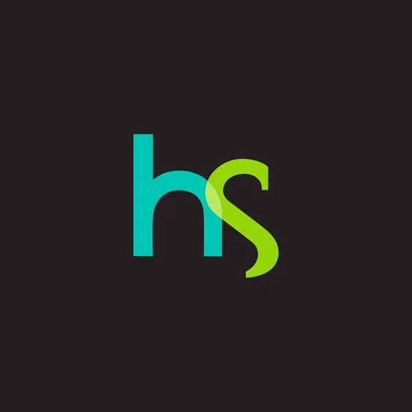 Logo litery H & S — Wektor stockowy