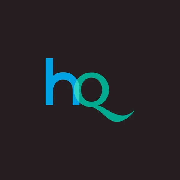 Логотип букв H & Q — стоковый вектор