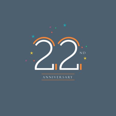 22 yıl dönümü logo tasarımı 