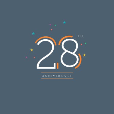 28 yıl dönümü logo tasarımı 