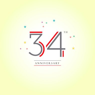 34 yıldönümü logosu 