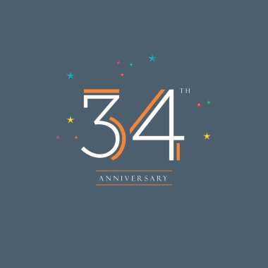 34 yıldönümü logosu 