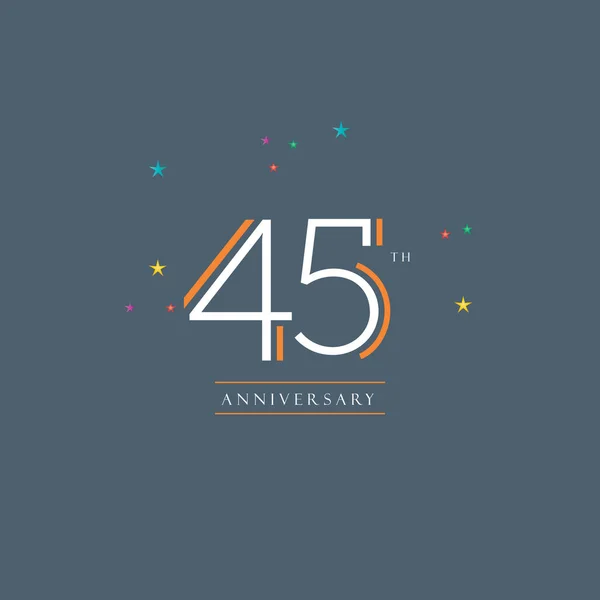 45th Anniversary Logoストックベクター ロイヤリティフリー45th Anniversary Logoイラスト Depositphotos