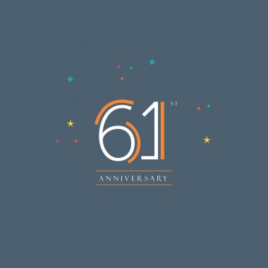 61 yıldönümü logosu 