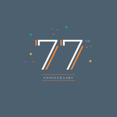 77 yıldönümü logosu 
